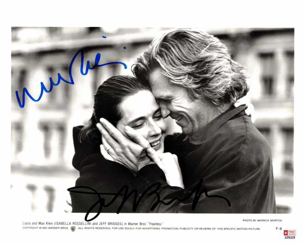 Jeff Bridges & Isabella Rossellini - autogram