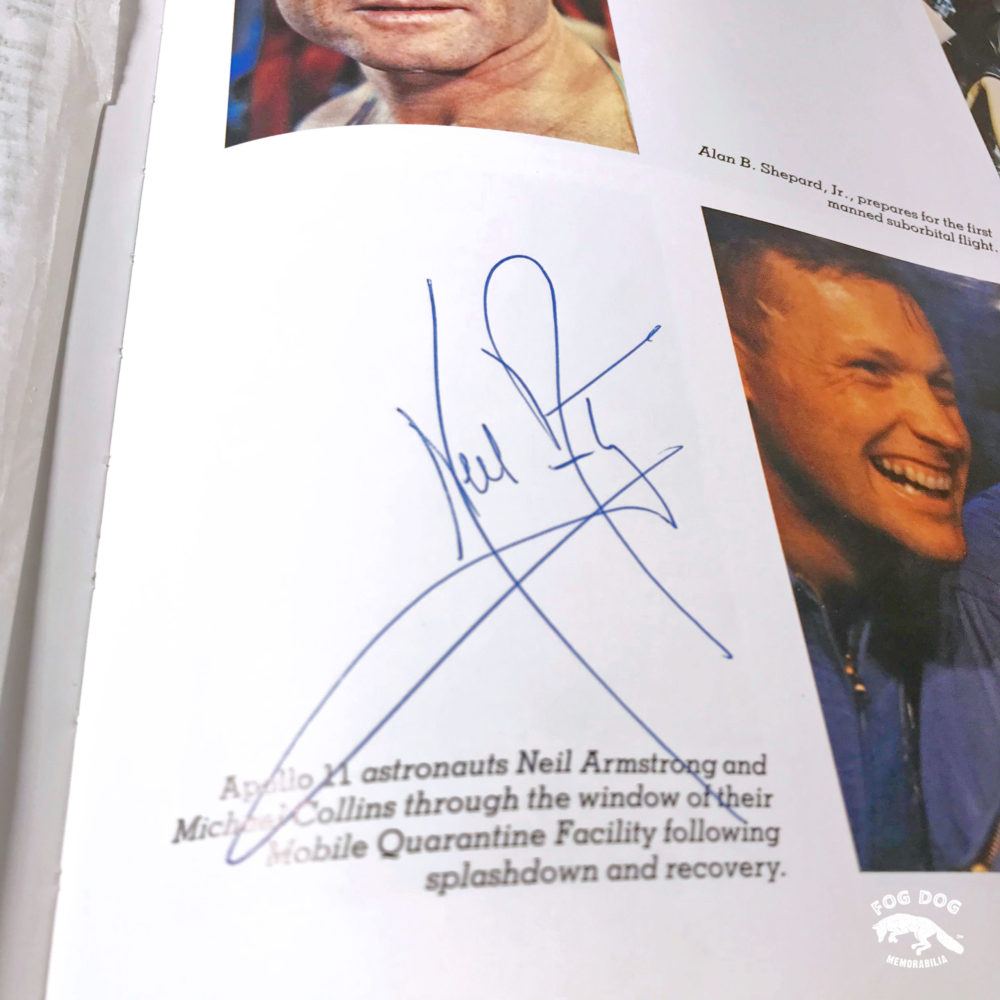 Autogram / Neil Armstrong - 1. člověk na Měsíci