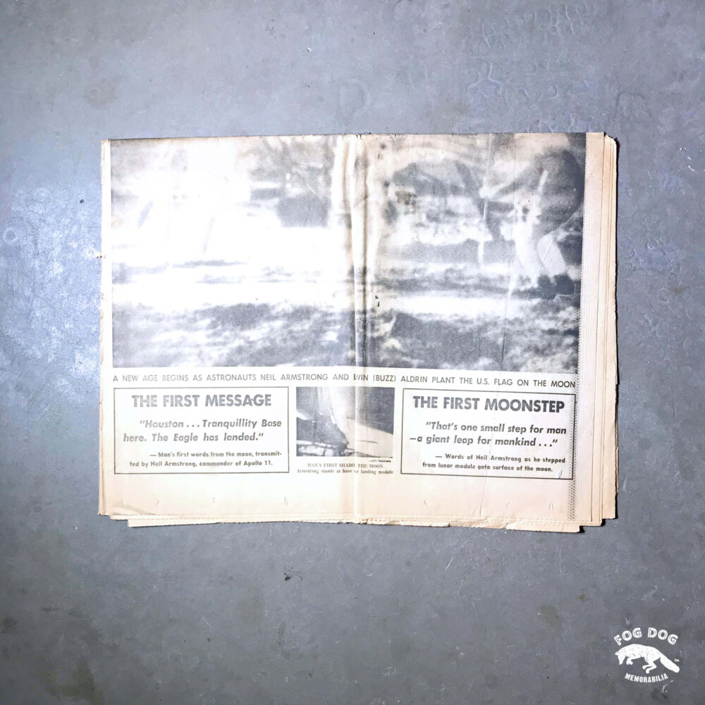 Vydání novin z 21.7.1969 - MOON WALK!