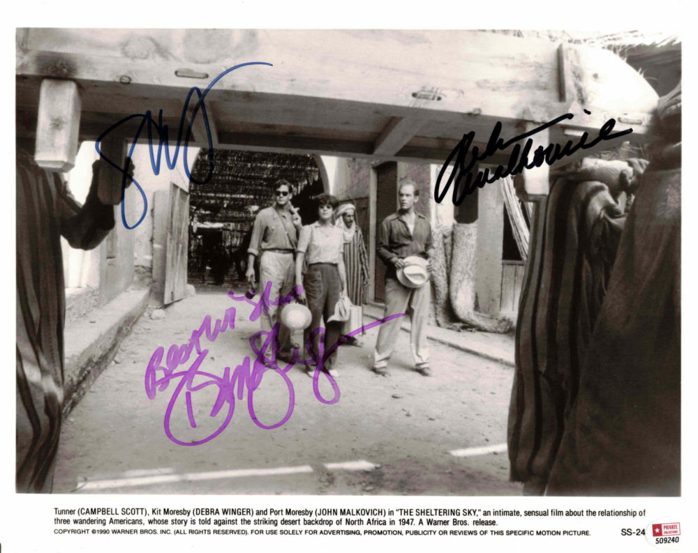 John Malowich, Debra Winger & Campbell Scott - autogram