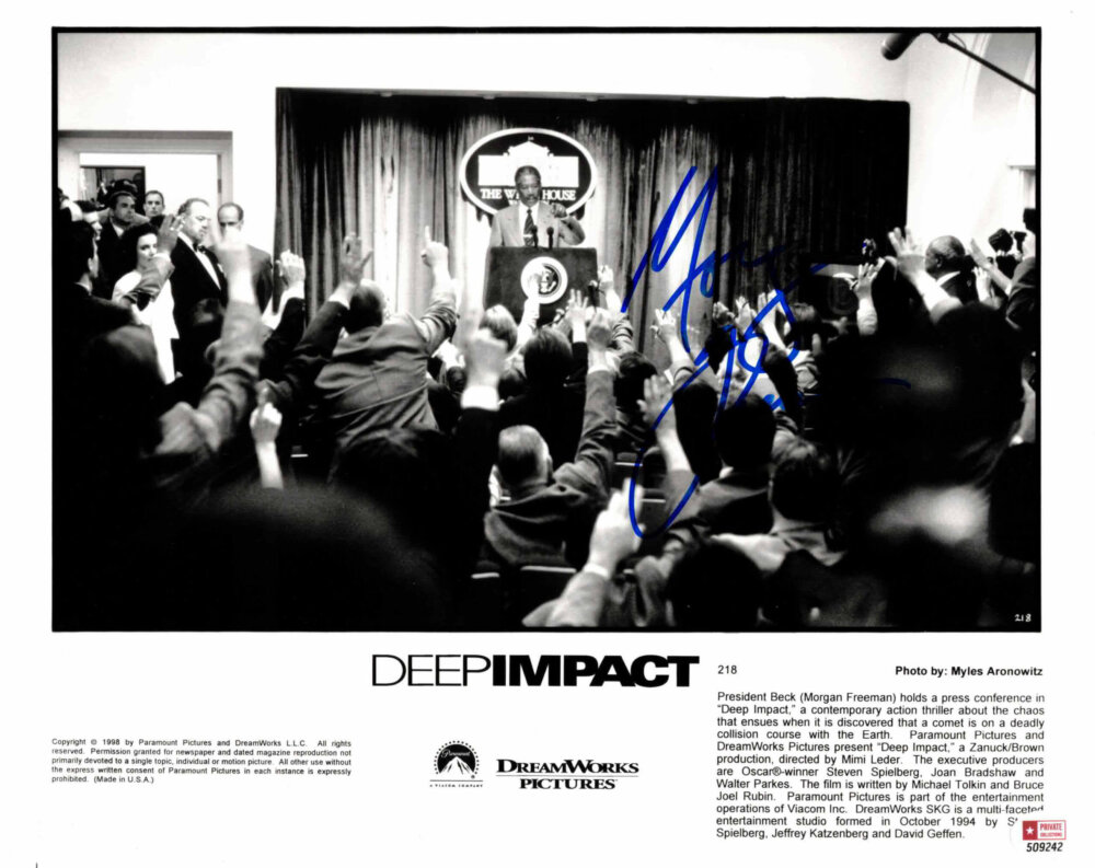 Morgan Freeman - autogram