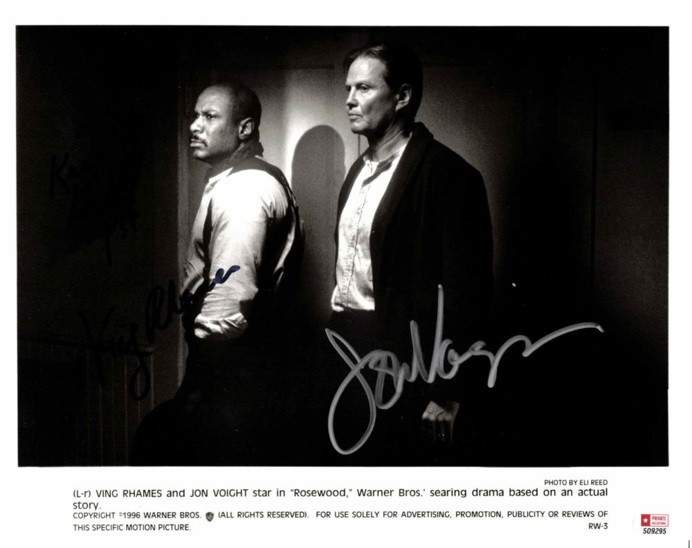 Jon Voight & Ving Rhames - autogram