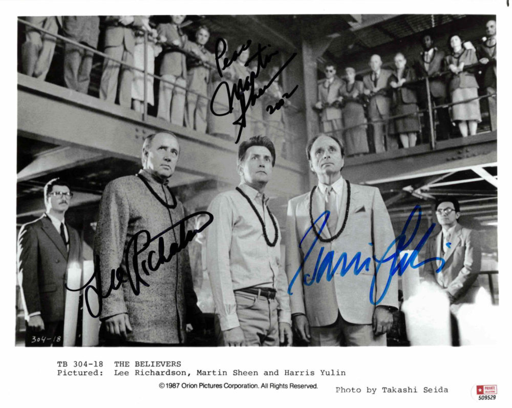 Martin Sheen, Harris Yulin & Lee Richardson - autogram