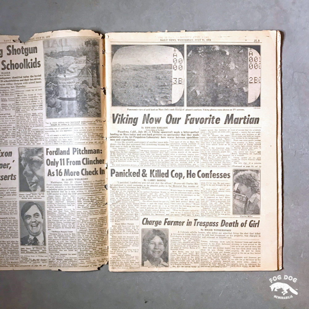 Vydání novin z 21.7.1976 - FIRST LOOK AT MARS