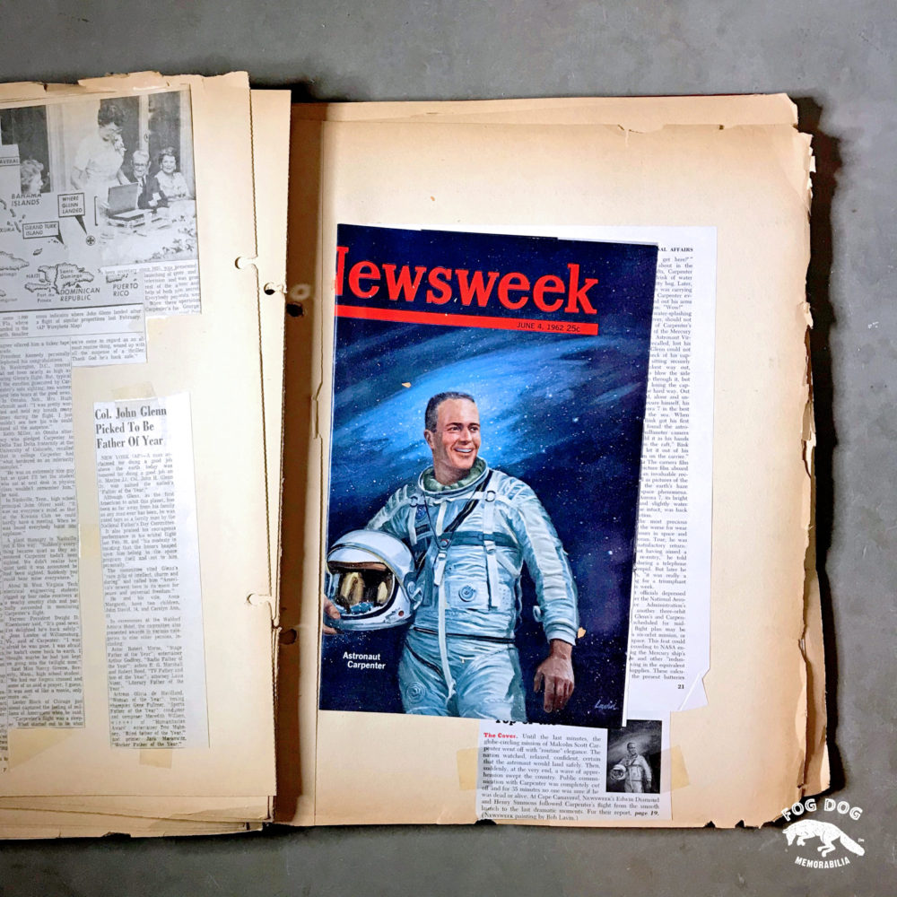 "Album novinových výstřižků o vesmírném programu NASA "