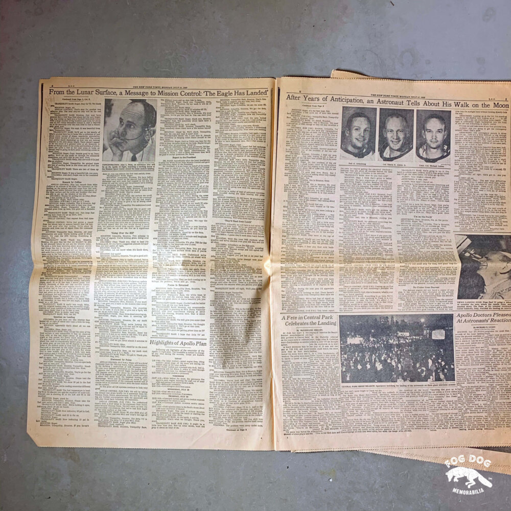 Vydání novin z 21.7.1969 - NEW YORK TIMES