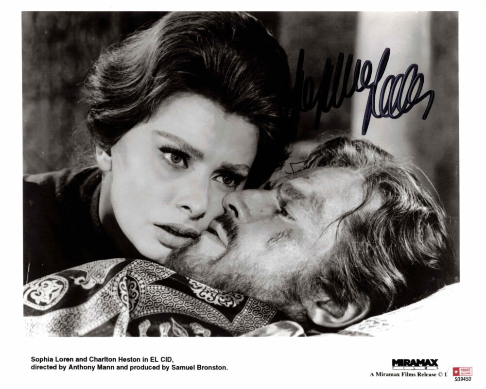 Sophia Loren - autogram