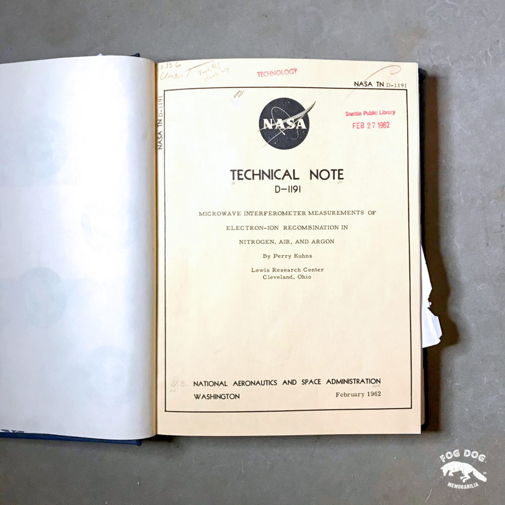 Kniha NASA Technical Note (1962-63)