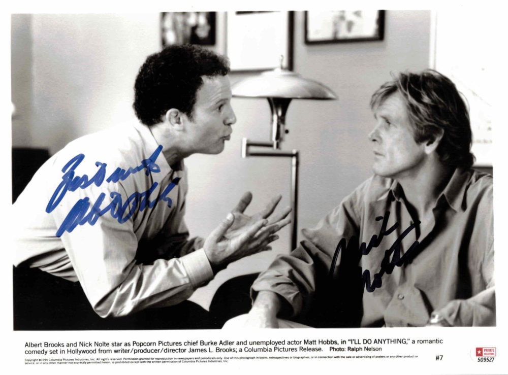 Nick Nolte & Albert Brooks - autogram