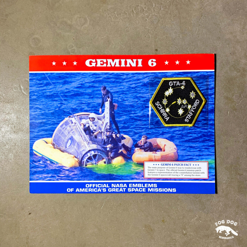 Oficiální textilní nášivka NASA - GEMINI 6