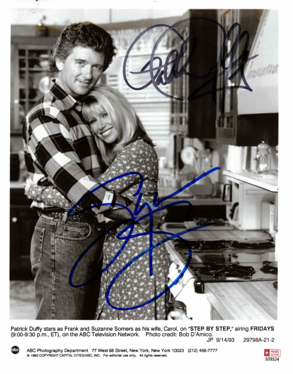 Suzanne Sommers & Patrick Duffy - autogram