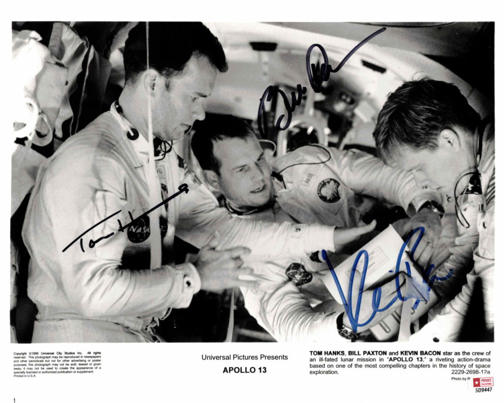 Tom Hanks, Kevin Bacon & Bill Paxton / Apollo 13 - autogram