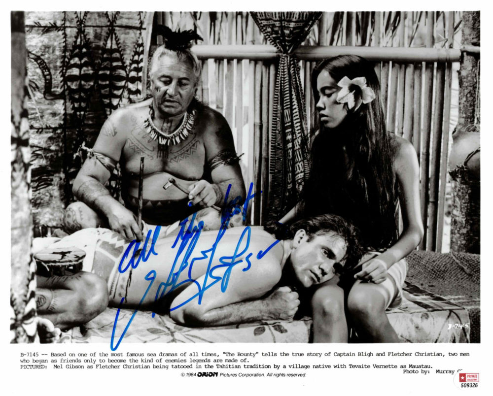 Mel Gibson - autogram