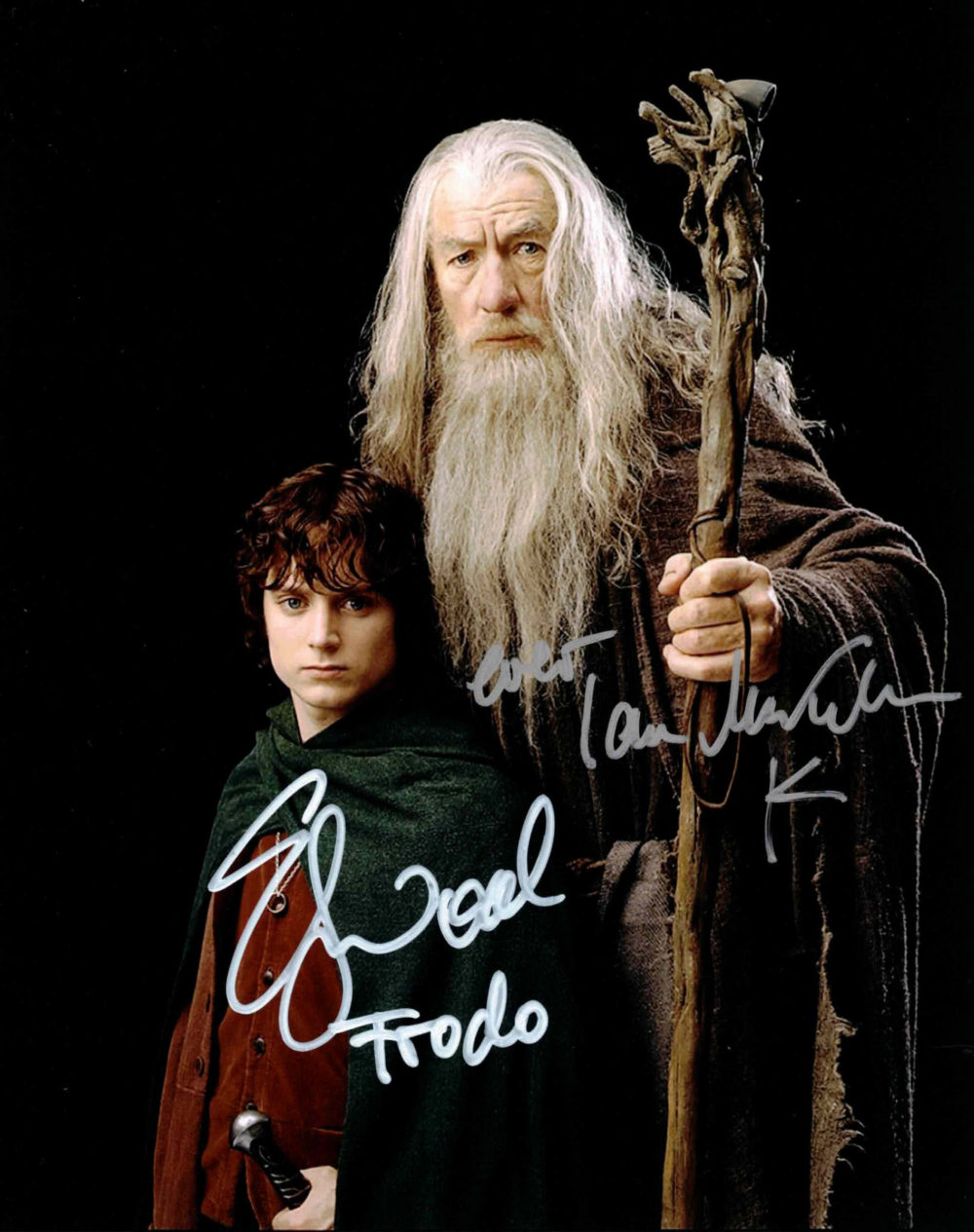 Ian McKellen & Elijah Wood / Frodo & Gandalf, Pán prstenů - autogram