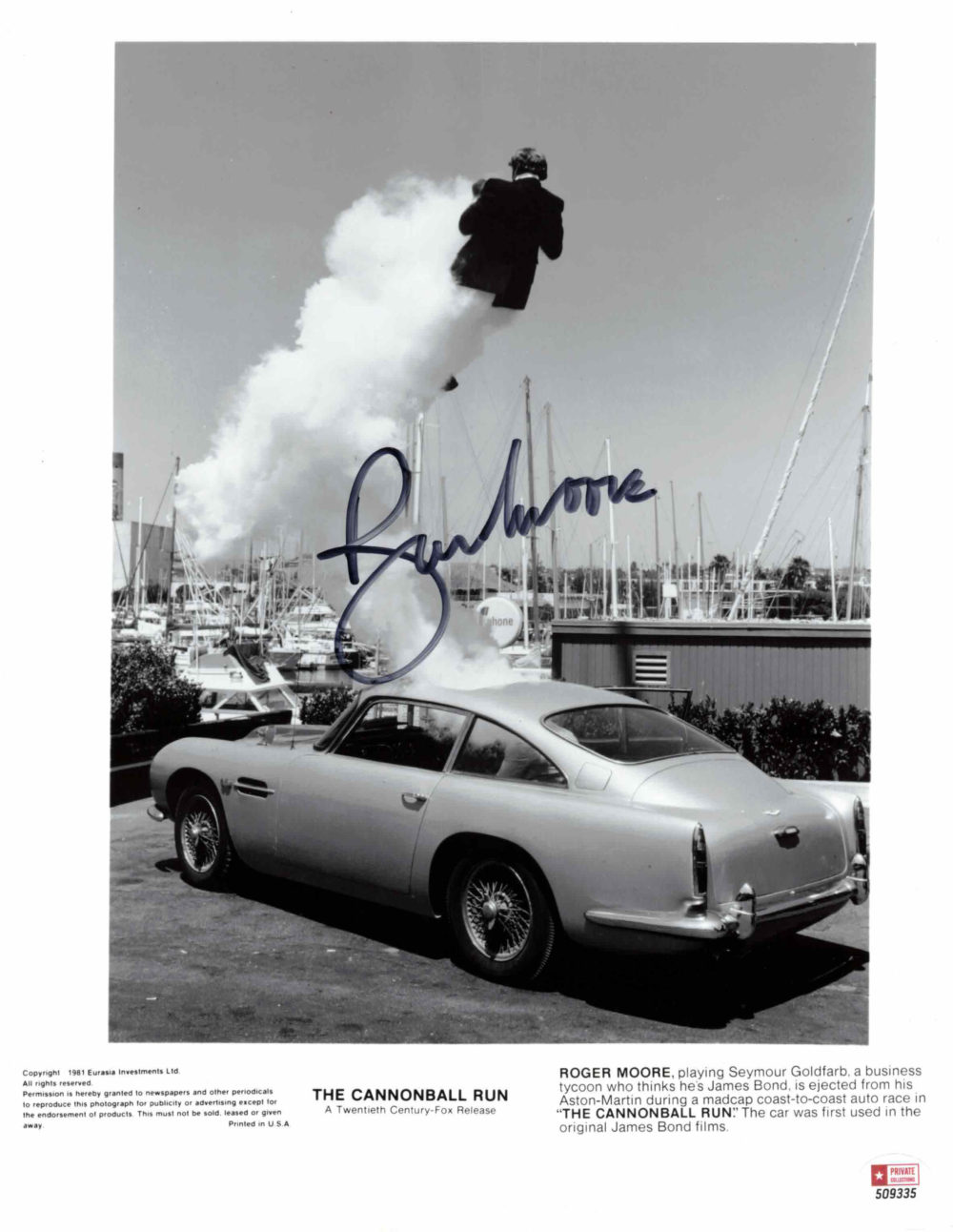 Roger Moore - autogram
