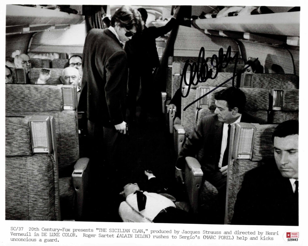 Alain Delon - autogram