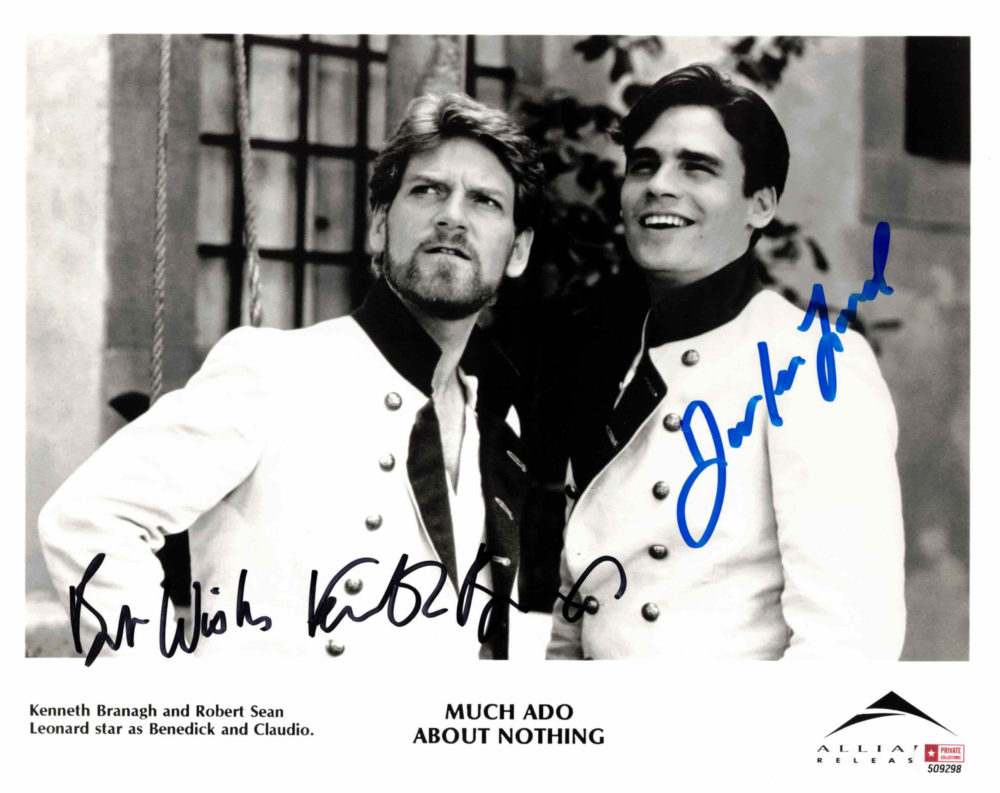 Kenneth Branagh & Robert Sean Leonard - autogram