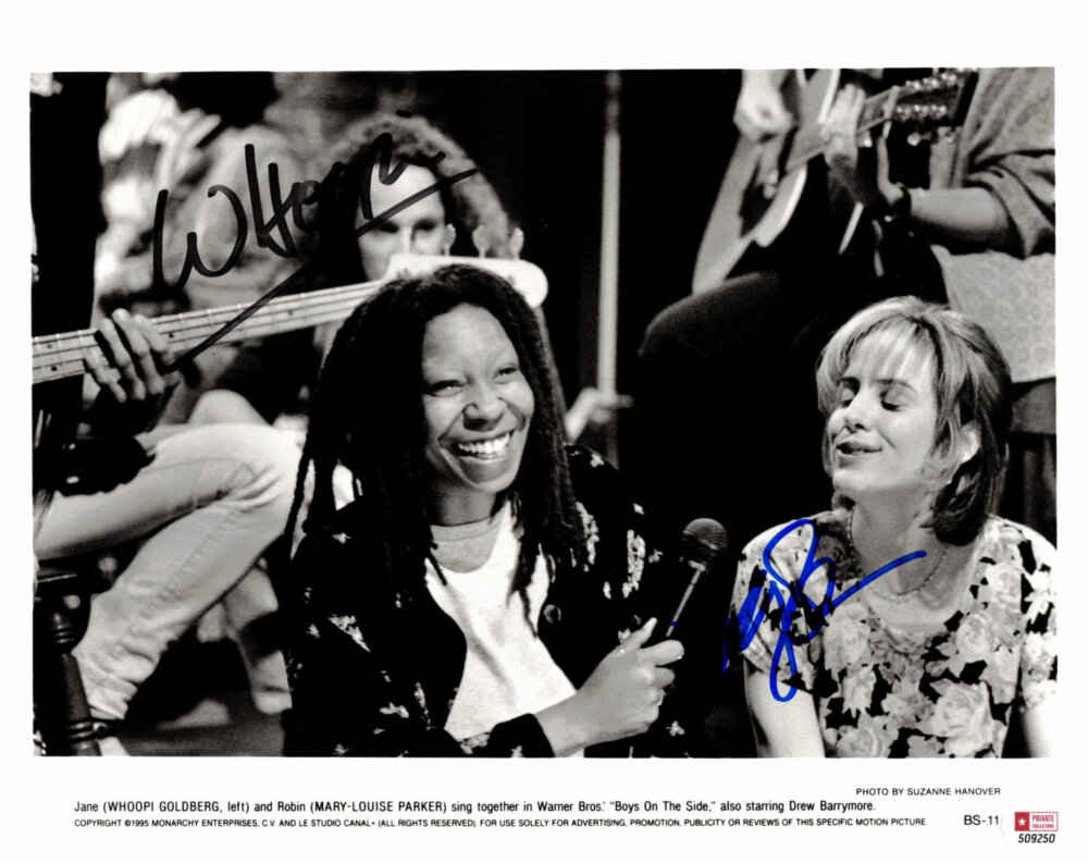 Whoopi Goldberg & Marry-Louise Parker - autogram