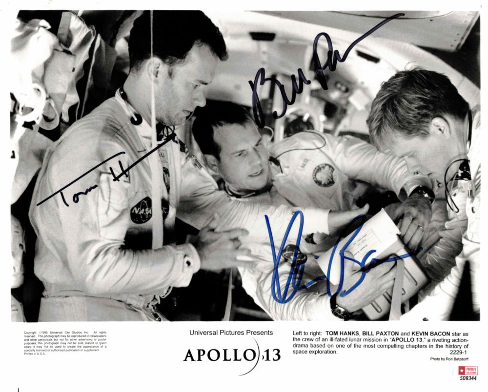 Tom Hanks, Kevin Bacon & Bill Paxton / Apollo 13 - autogram