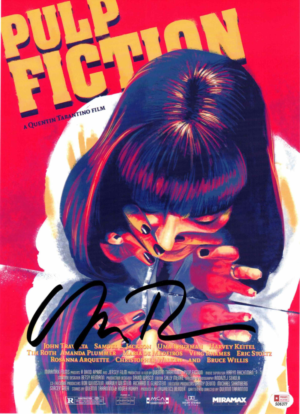 Uma Thurman / Pulp Fiction - autogram