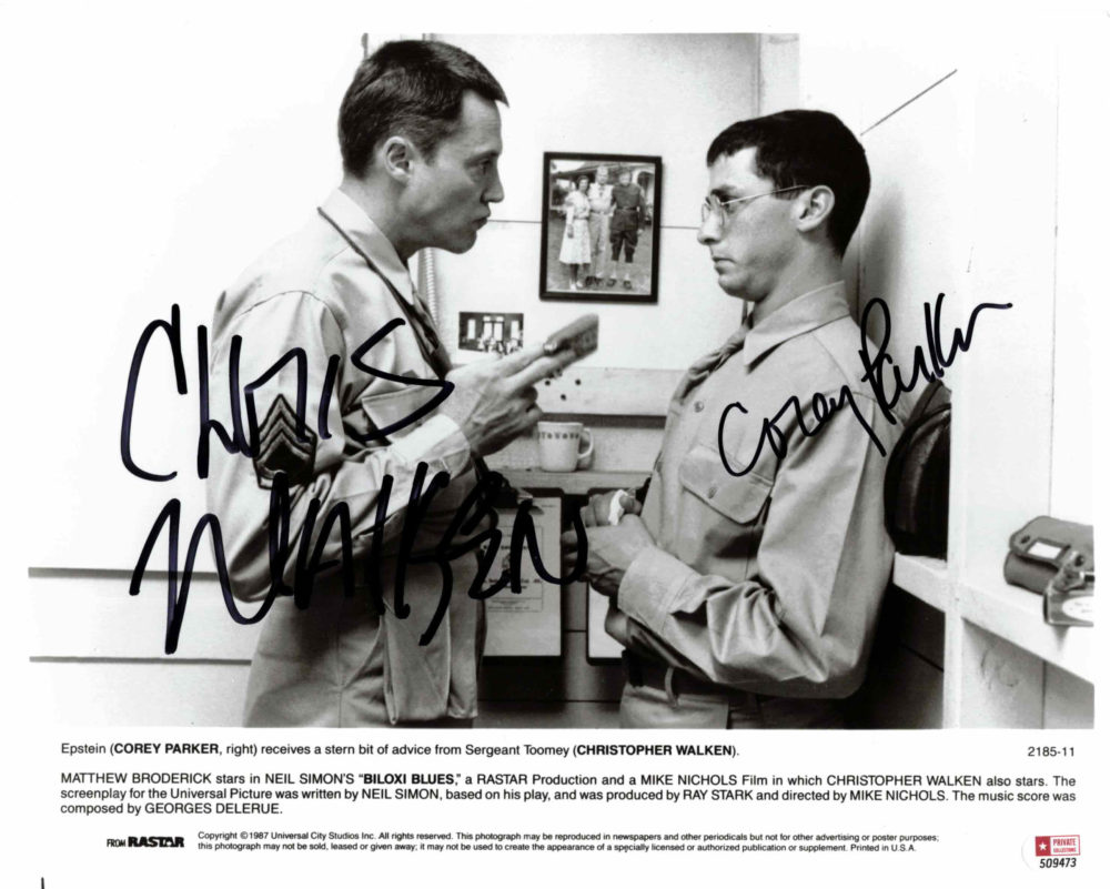 Christopher Walken & Corey Parker - autogram