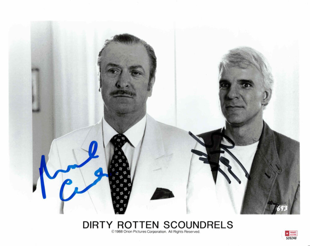 Michael Caine & Steve Martin - autogram