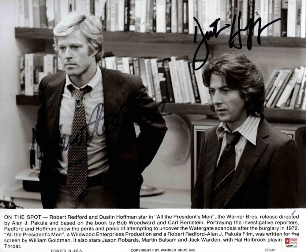Dustin Hoffman & Robert Redford - autogram