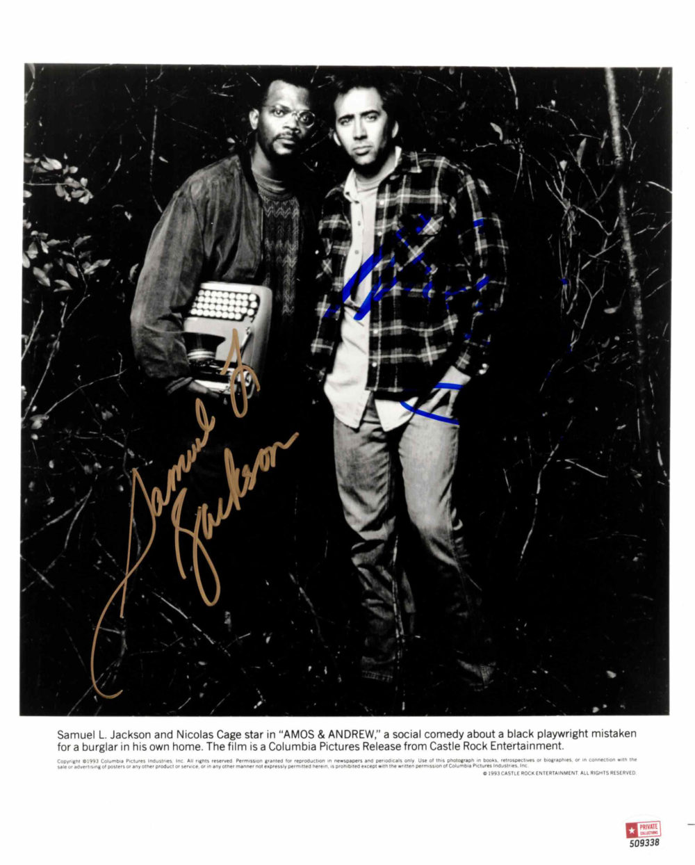 Samuel L. Jackson & Nicholas Cage - autogram