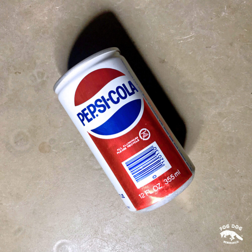 Plechovka PEPSI z roku 1981 (první přistání raketoplánu zpět na Zemi)