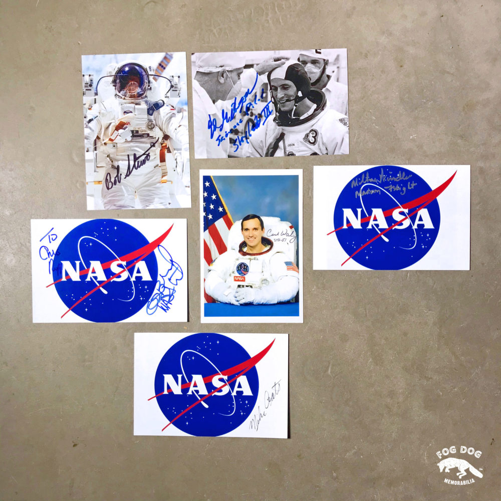 Soubor 6 autogramů NASA austronautů