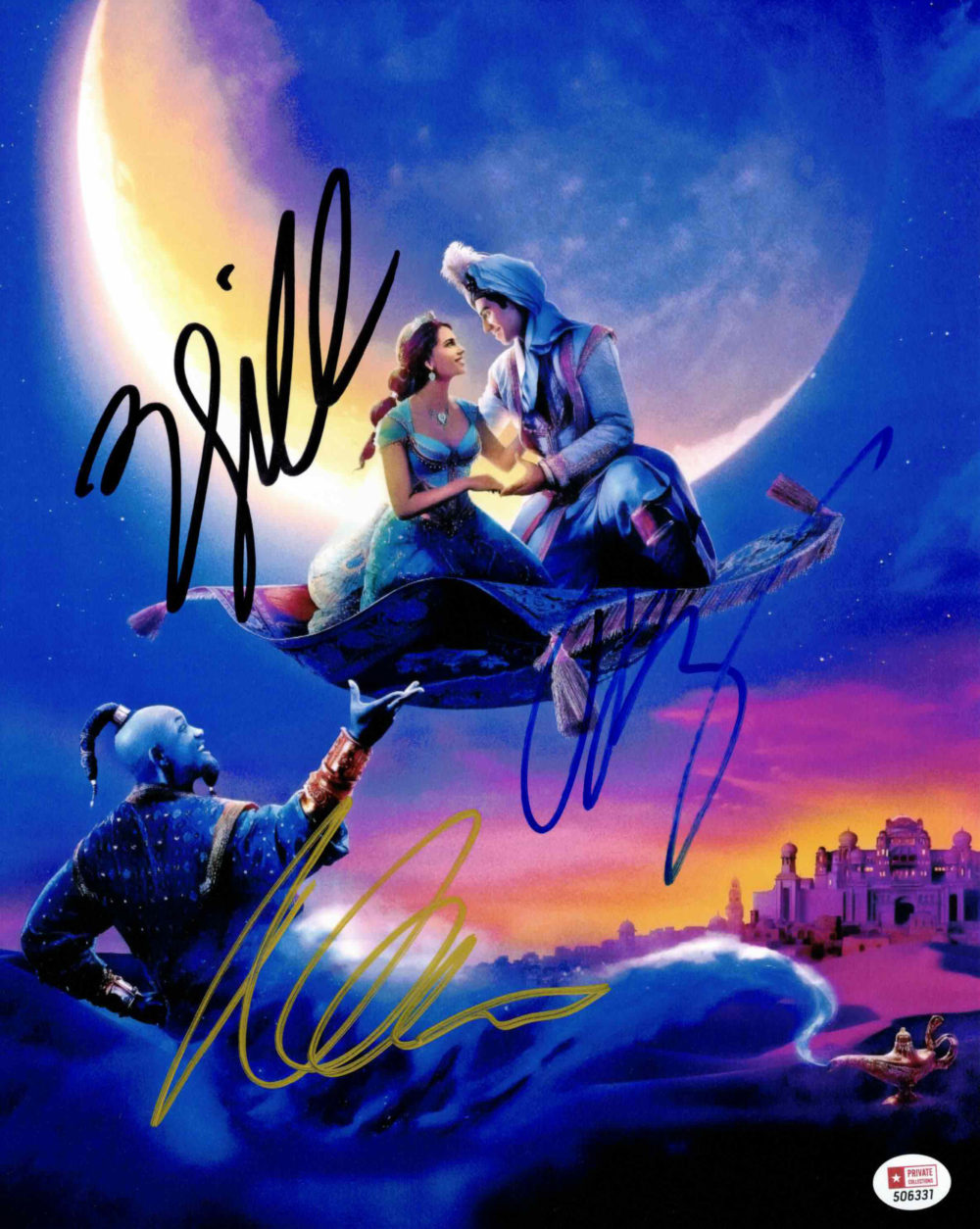 Will Smith, Naomi Scott & Mena Massoud / Aladin - autogram