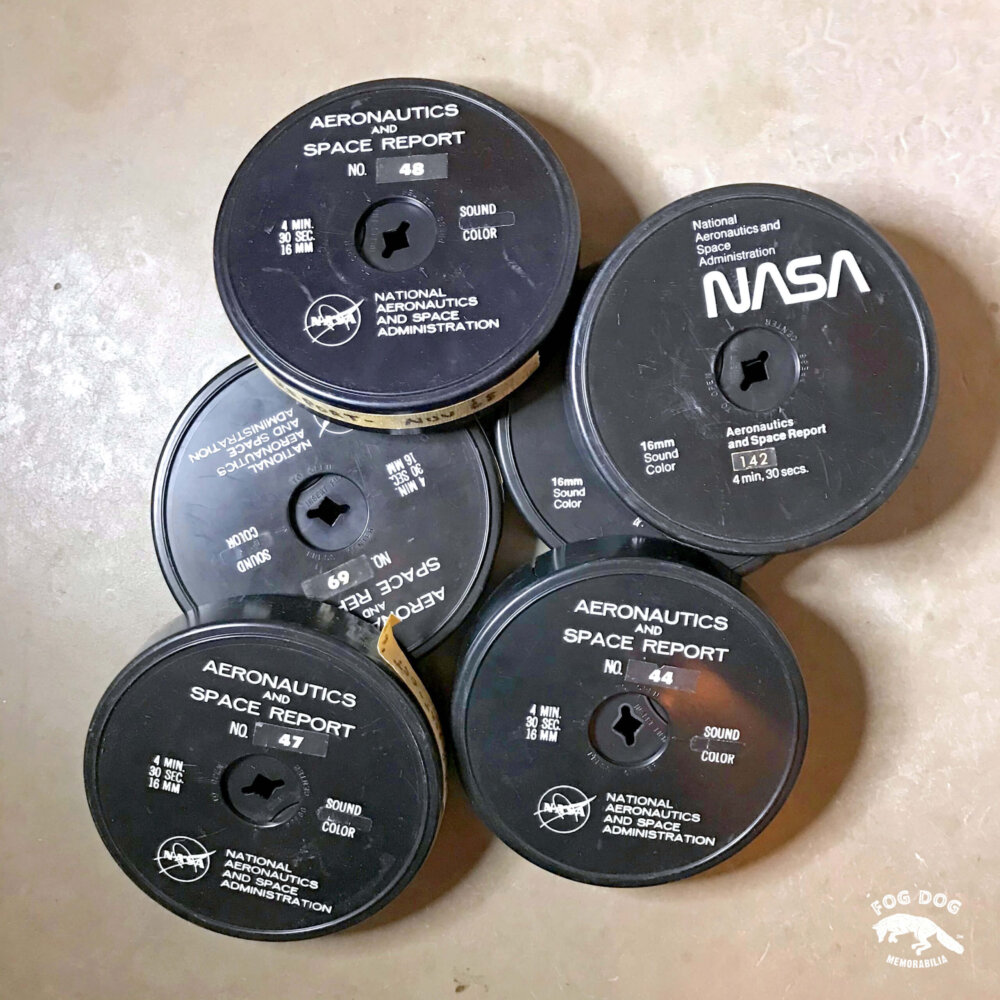 Starý 16mm pásek se záznamen NASA AERONAUTICS AND SPACE REPORT (1 ks)