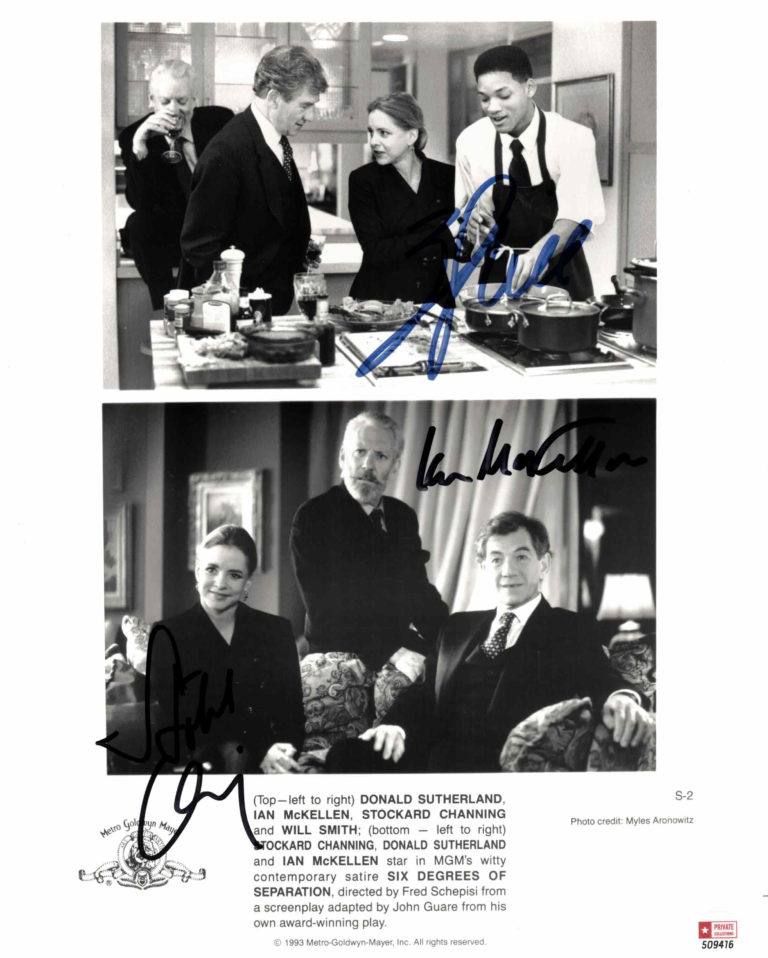 Ian McKellen, Will Smith & Stockard Channing - autogram