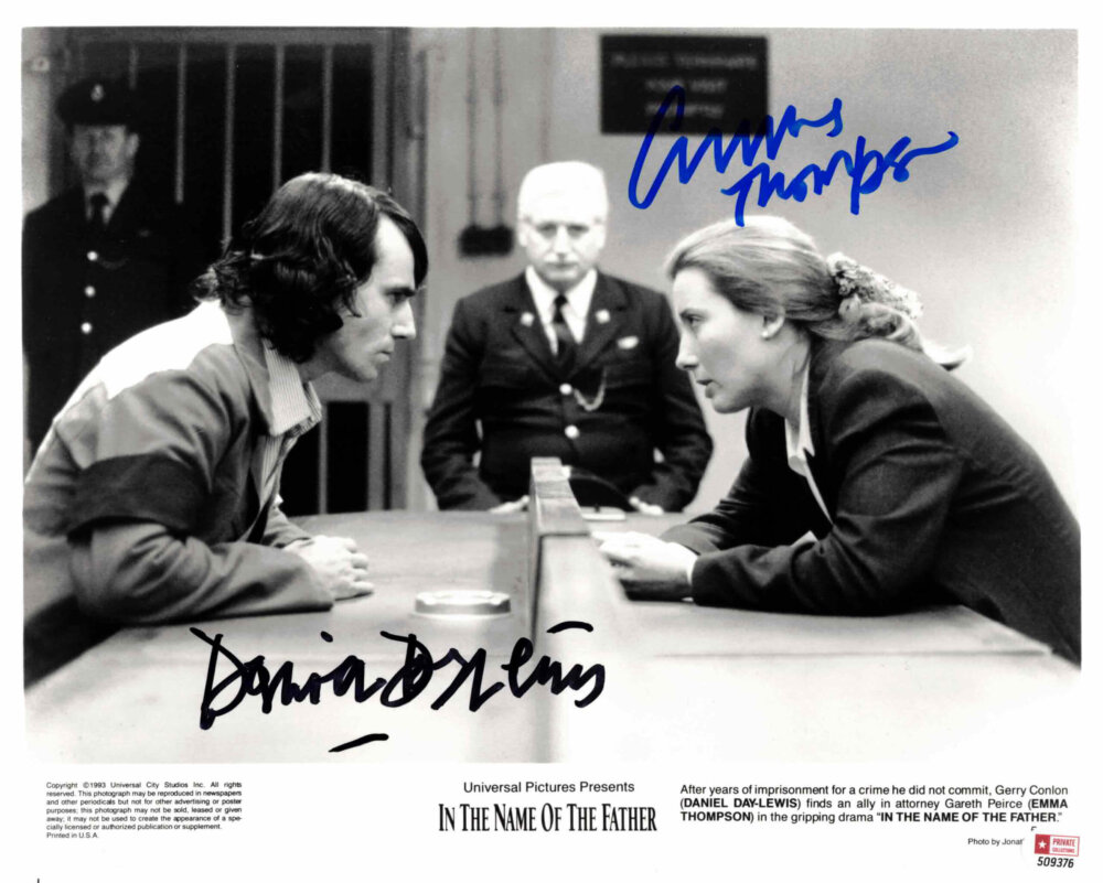 Emma Thompson & Daniel Day-Lewis - autogram