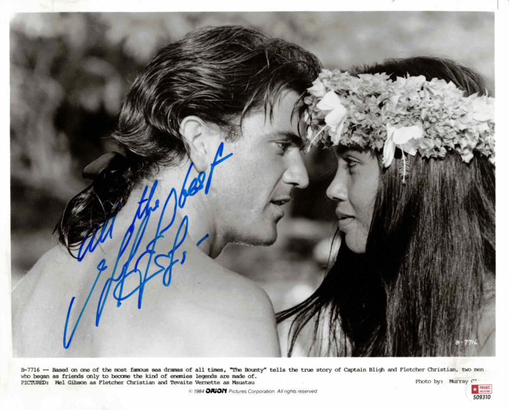 Mel Gibson - autogram