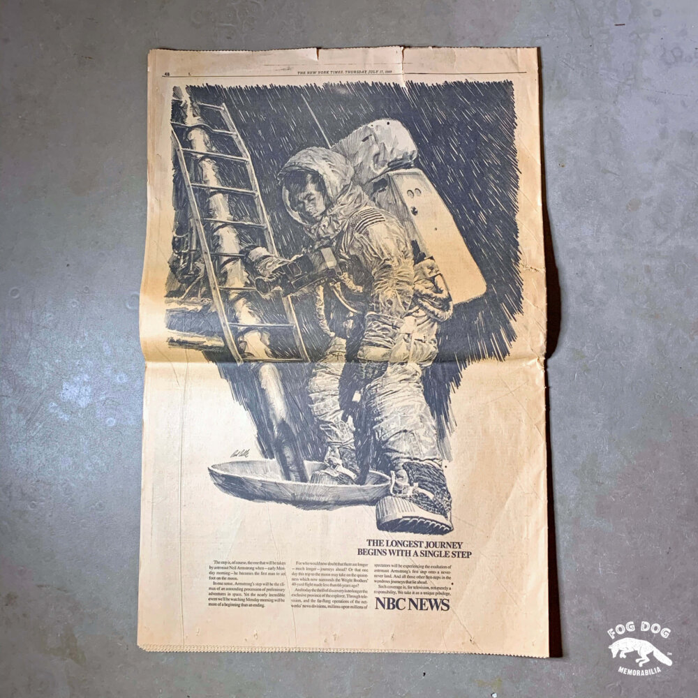 Vydání novin z 17.7.1969 - MAN AND THE MOON