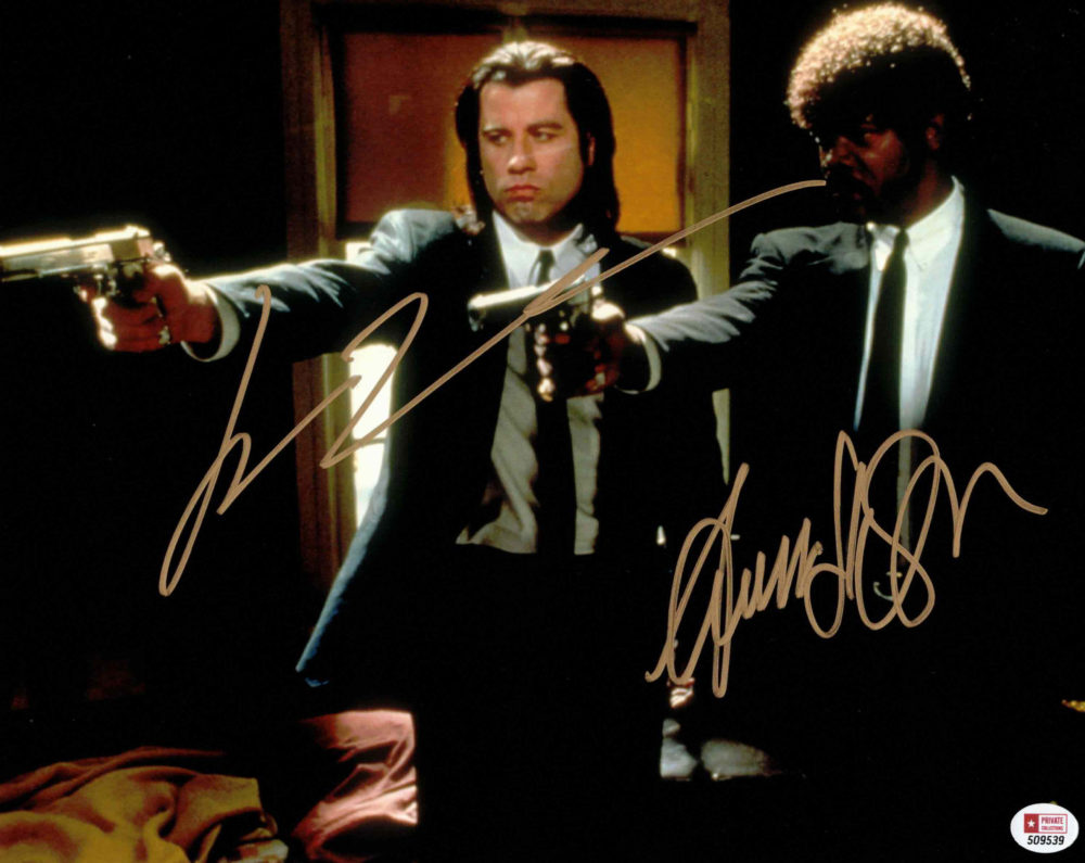 John Travolta & Samuel L Jackson / PULP FICTION - autogram