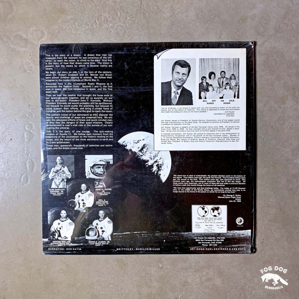 LP deska - NASA 1969 - We Came in Peace for All Mankind