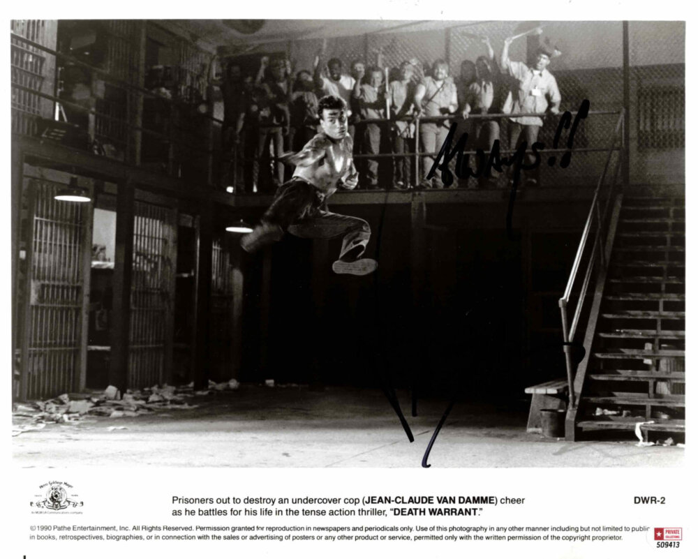 Jean-Claude van Damme - autogram