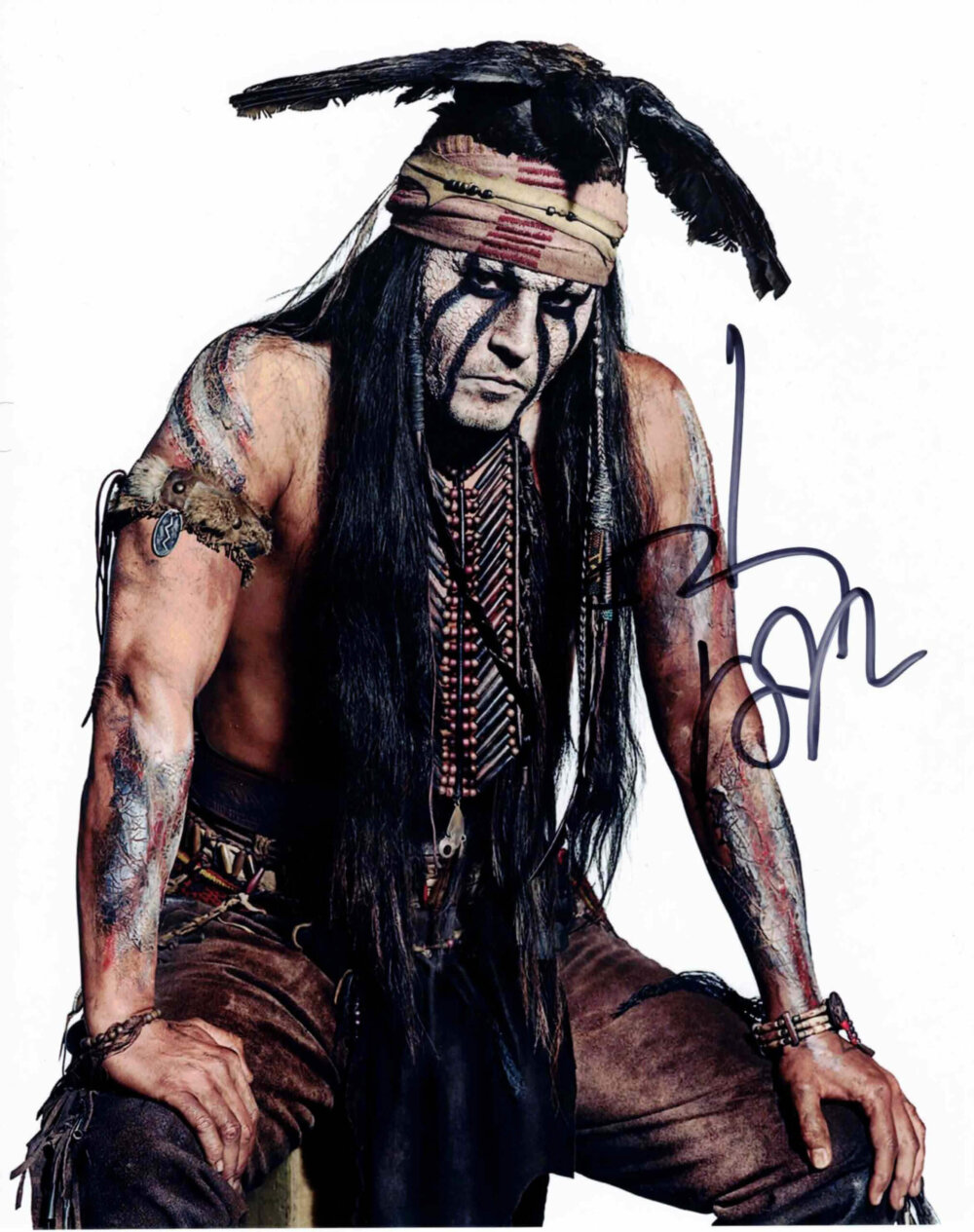 Johnny Depp / Osamělý jezdec - autogram
