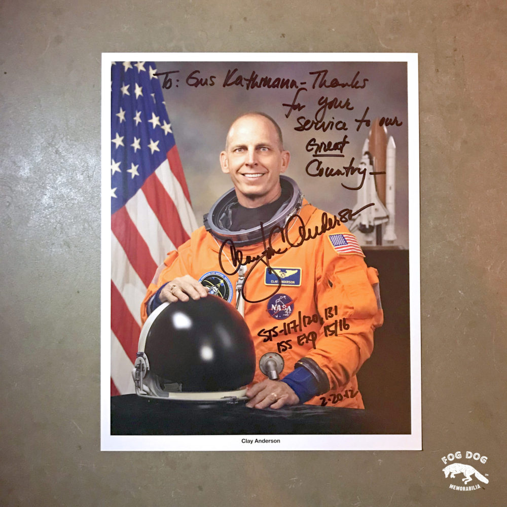 Autogram / astronaut Clayton Anderson