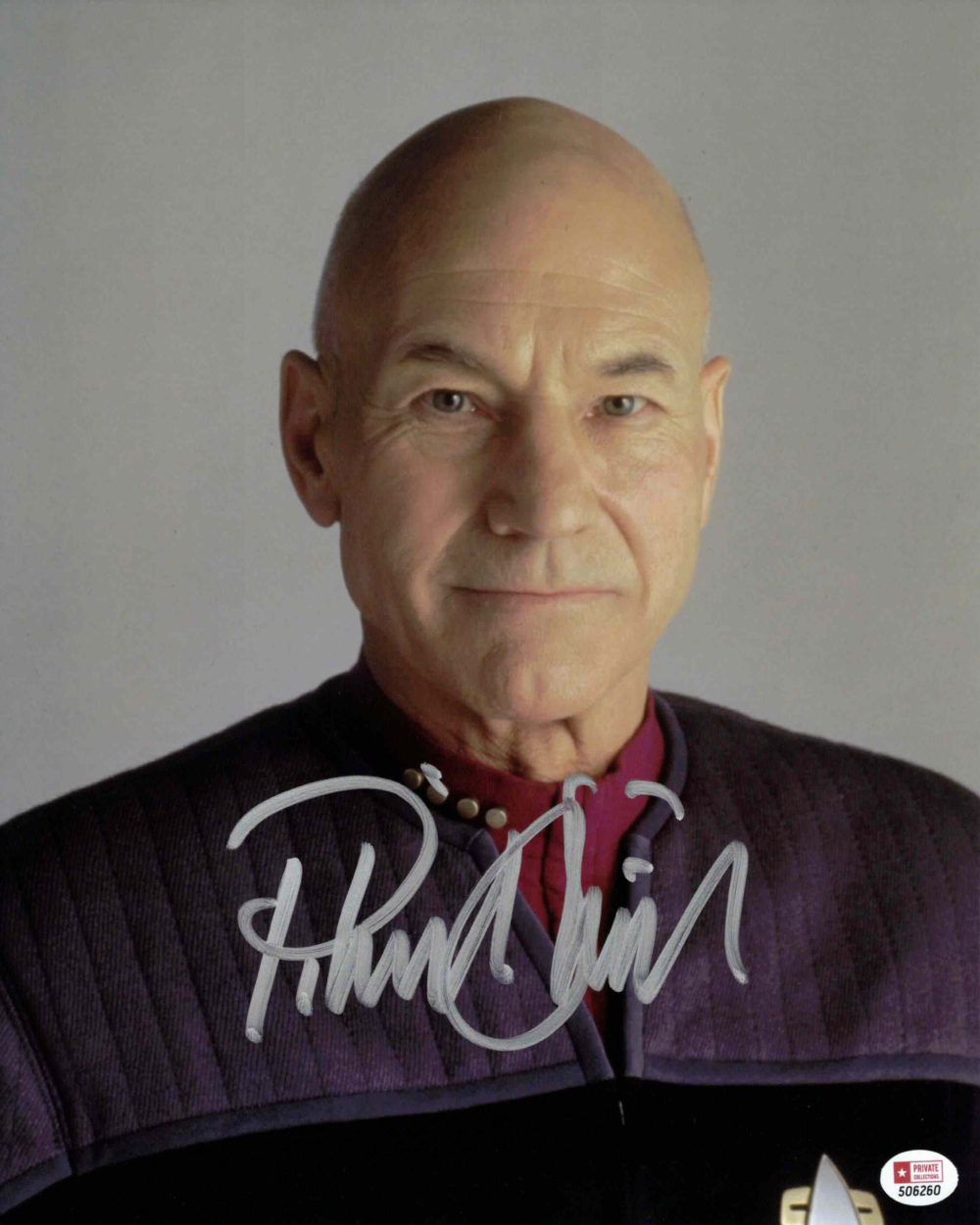 Patrick Stewart / Cpt. Picard, Star Trek - autogram