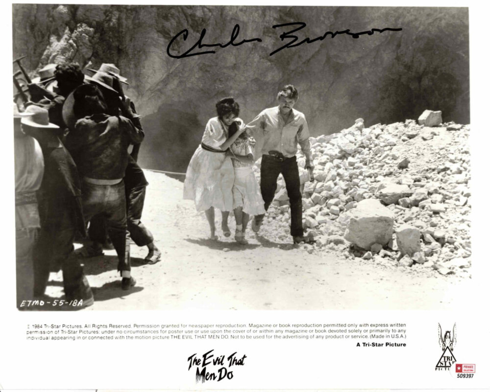 Charles Bronson - autogram