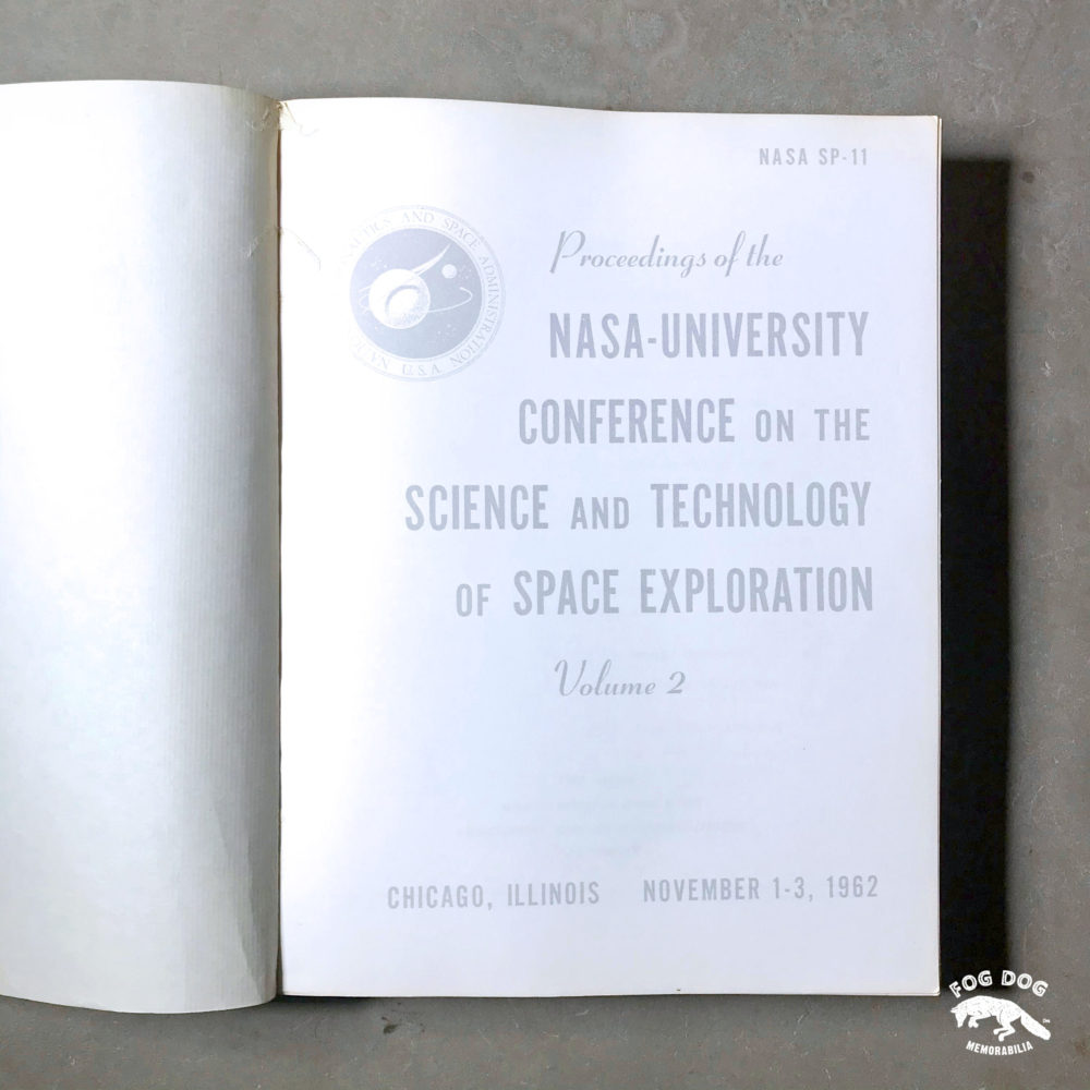 Příručka NASA - University Conference on Science, Space Exploration z roku 1962