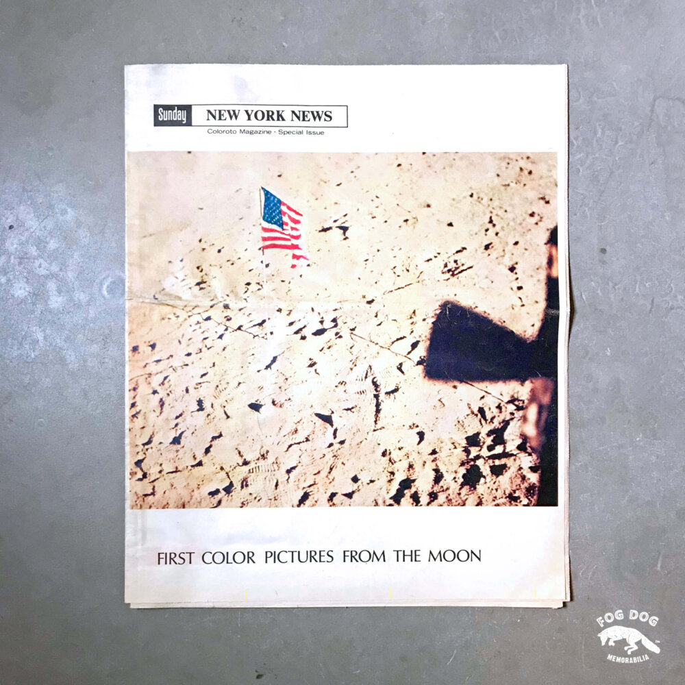 Vydání novin z roku 1969 - mise NASA, Apollo 11