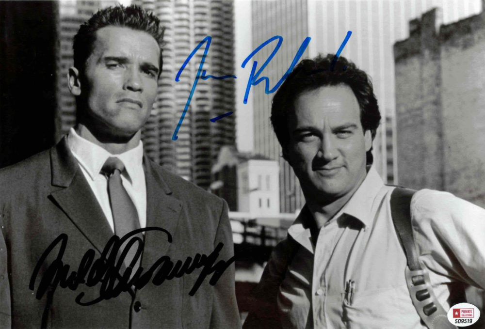 Arnold Schwarzenegger & Jim Belushi - autogram