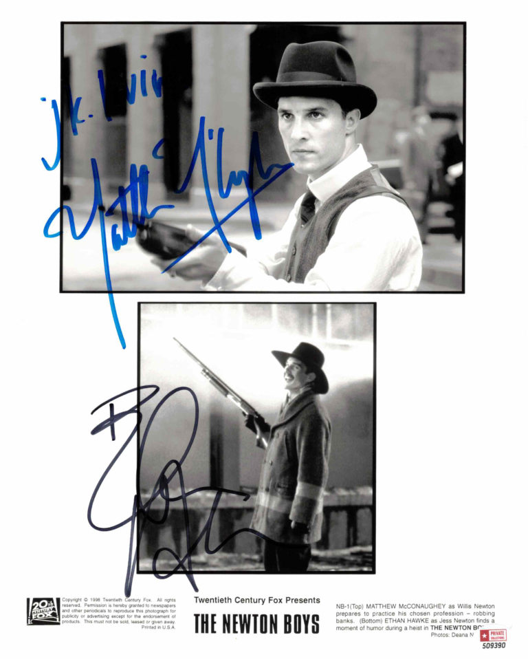 Matthew McConaughey & Ethan Hawke - autogram