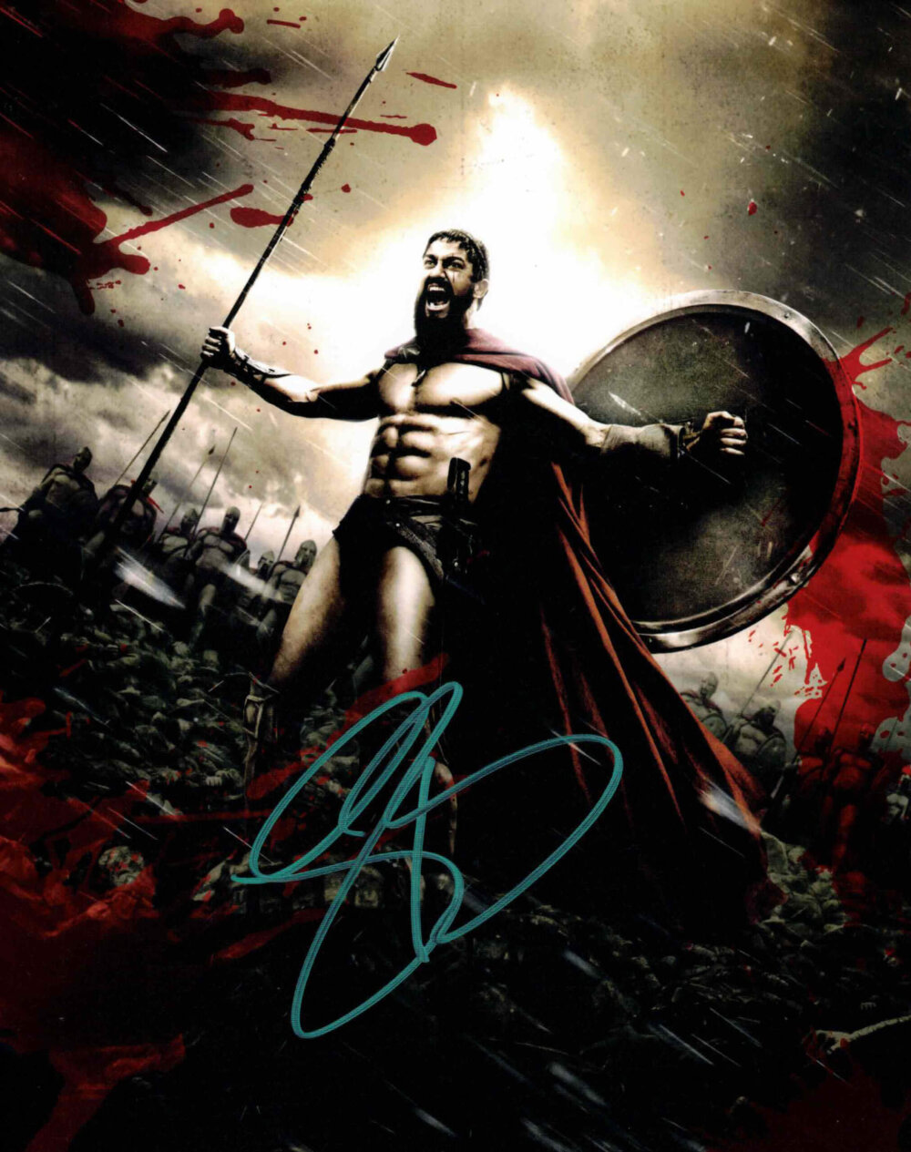 Gerard Butler / 300 - autogram