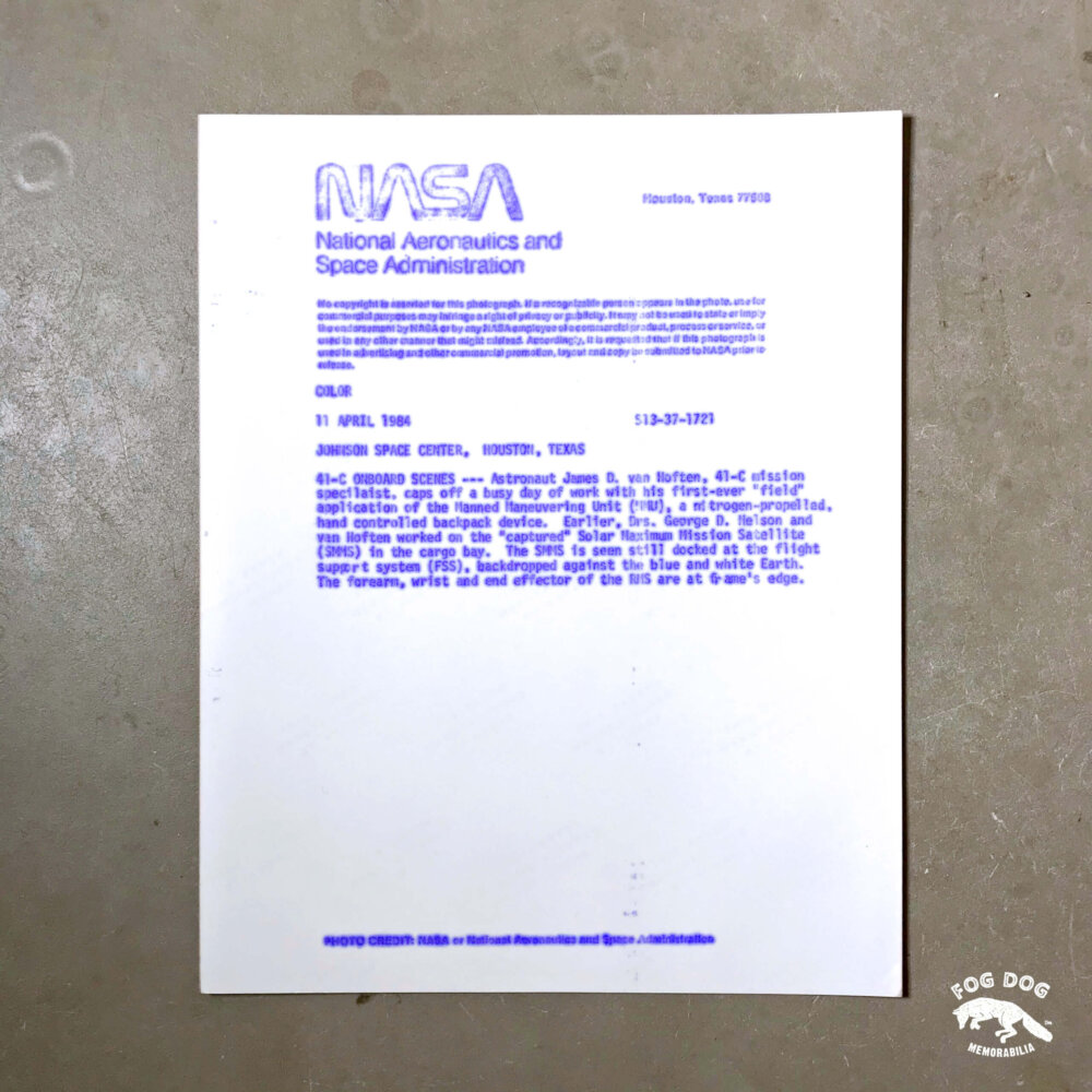 Oficiální fotografie NASA, číslovaná (1984)