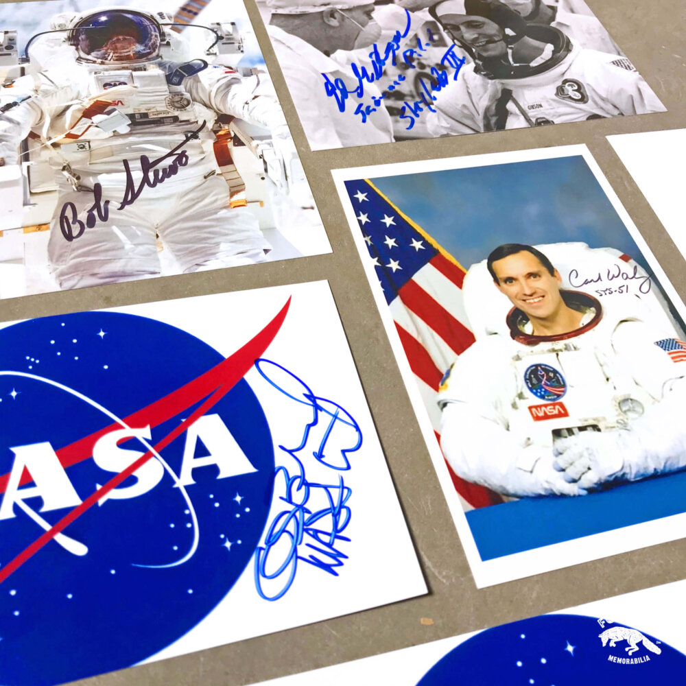 Soubor 6 autogramů NASA austronautů